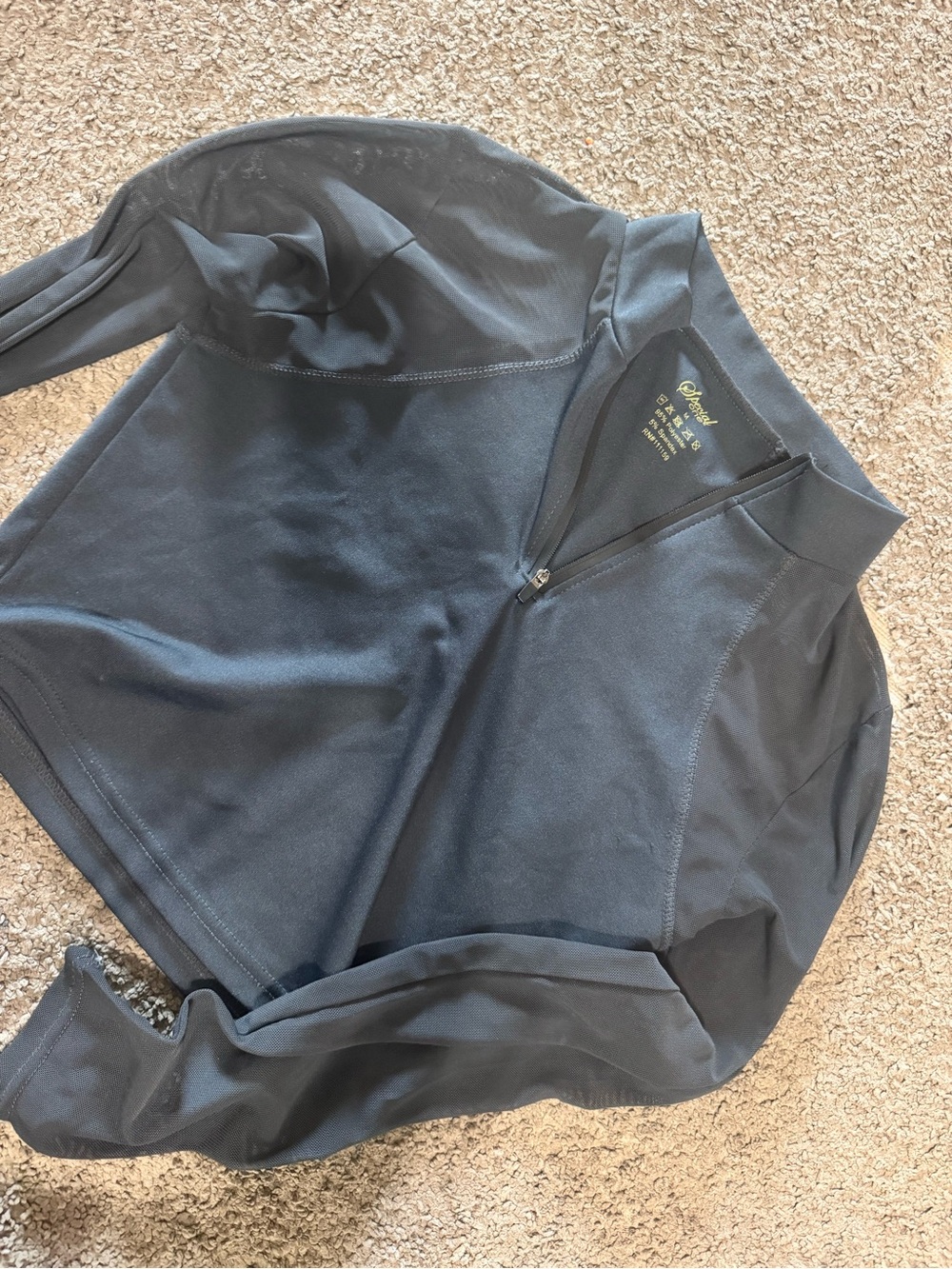 Navy Blue Quarter-Zip Pullover